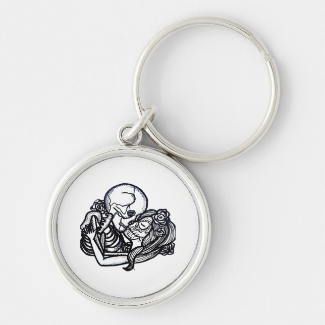 Till Death Do Us Part Classic – Spooky Skeleton Sl Keychain (Front)