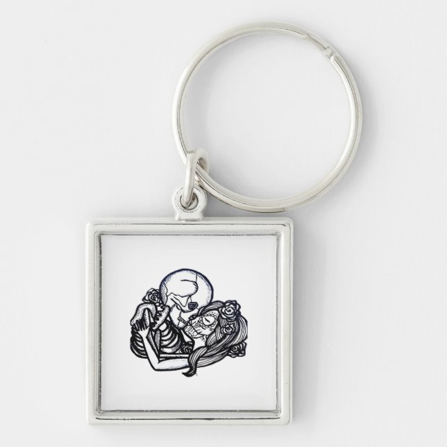 Till Death Do Us Part Classic – Spooky Skeleton Sl Keychain (Front)