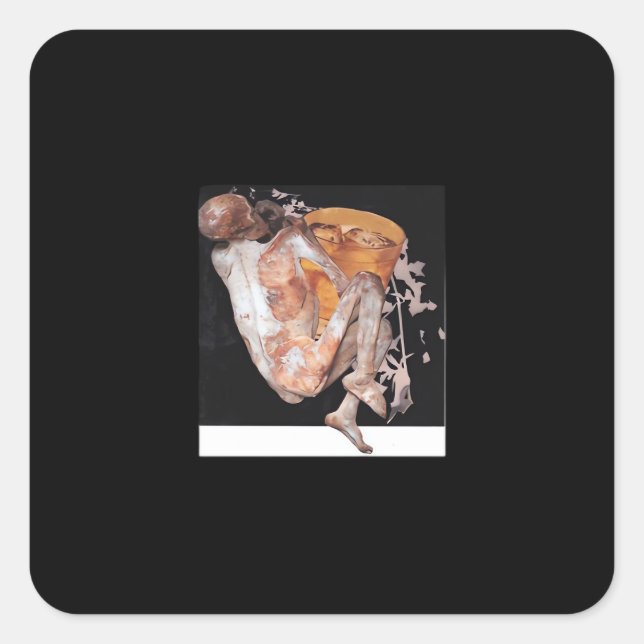 Till Death Do Us Part Classic – Spooky Soulmate Qu Square Sticker (Front)