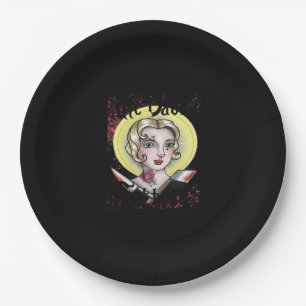 Till Death Do Us Part Classic – Vintage Gothic Rom Paper Plate