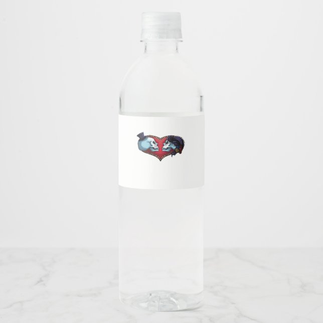 Till Death Do Us Part. Classic Water Bottle Label (Front)