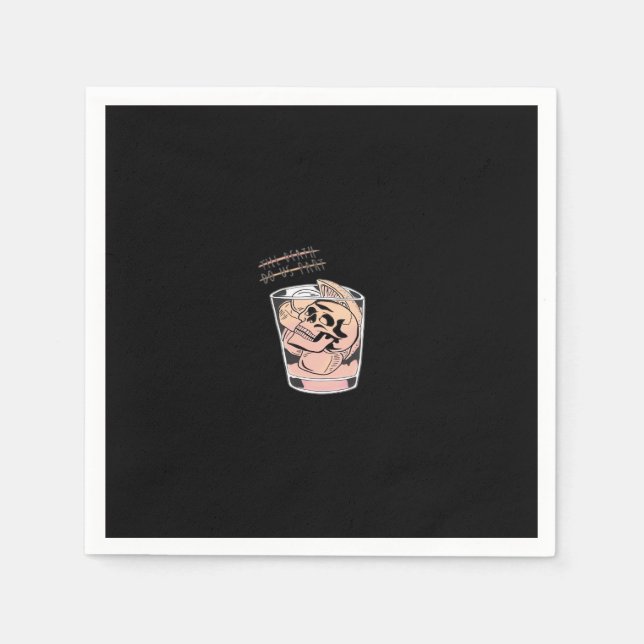 Till Death Do Us Part – Cute Sloth Meets Death Napkin (Front)