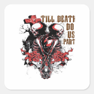 Till Death Do Us Part Essential – Spooky Soulmate  Square Sticker