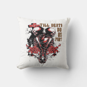 Till Death Do Us Part Essential – Spooky Soulmate  Throw Pillow