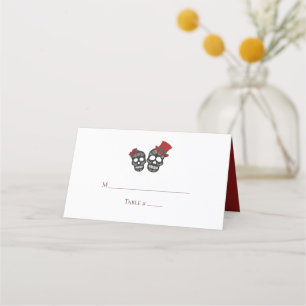 Till Death Do Us Part   Folded Wedding Place Card