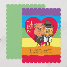 Till death do us part - funny cartoon LGBT love