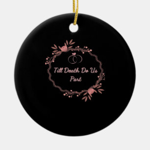Till Death Do Us Part – Ghostly Wedding Ceramic Ornament