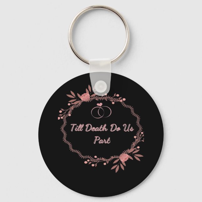 Till Death Do Us Part – Ghostly Wedding Keychain (Front)