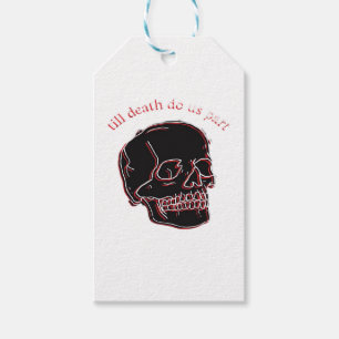 Till Death Do Us Part - Glitch Skull With Funny Te Gift Tags