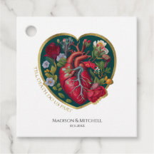 Till Death Do Us Part Goth Heart Halloween Gold
