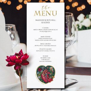 Till Death Do Us Part Goth Heart Halloween Gold Menu