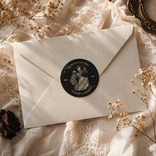 Till Death Do Us Part Gothic Classic Round Sticker