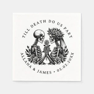 Till Death Do Us Part Gothic Napkin