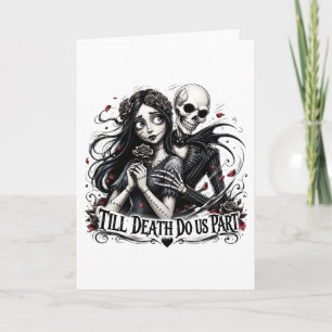 Till Death Do Us Part Gothic Romance Card