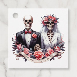 "Till Death Do Us Part" Gothic Wedding Favour Tags