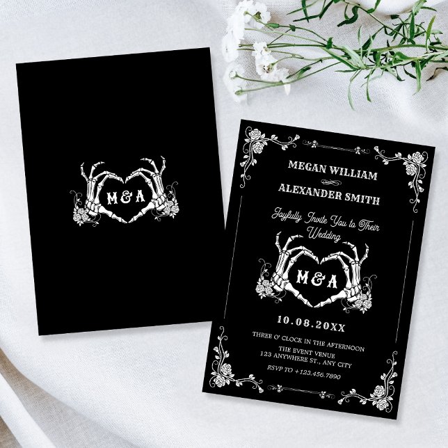 Till death do us part gothic wedding  invitation (Creator Uploaded)