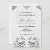 Till Death Do us Part Gothic Wedding QR code Invitation (Front)
