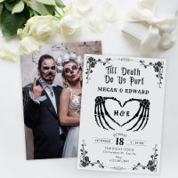 Till death do us part gotthic skull wedding