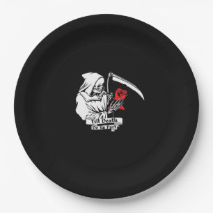 Till Death Do Us Part – Grim Reaper Love  Paper Plate