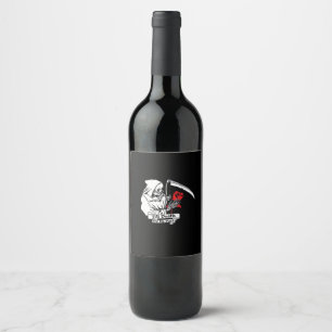 Till Death Do Us Part – Grim Reaper Love  Wine Label
