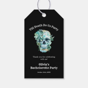Till Death Do Us Part Halloween Bachelorette Party Gift Tags