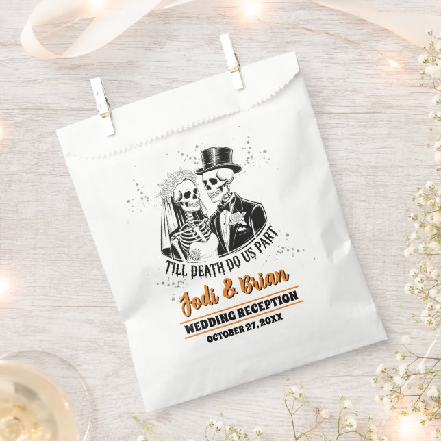 Till Death Do Us Part Halloween Wedding  Favour Bag (Clipped)