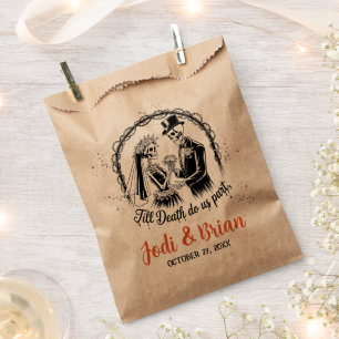 Till Death Do Us Part Halloween Wedding Favour Bag