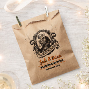 Till Death Do Us Part Halloween Wedding Welcome Favour Bag