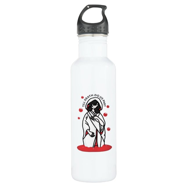 Till Death Do Us Part – Haunting Wedding Slogan 710 Ml Water Bottle (Front)
