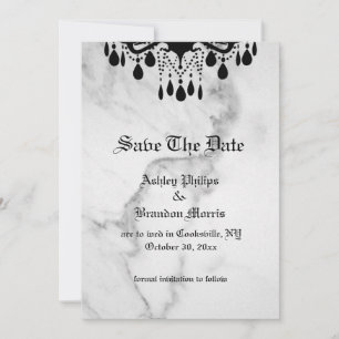 Till Death Do Us Part Marble Save the Date