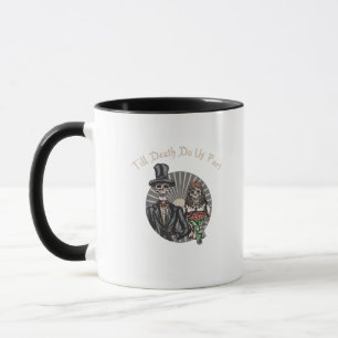 Till Death Do Us Part - Newlywed Skull Married Cou Mug