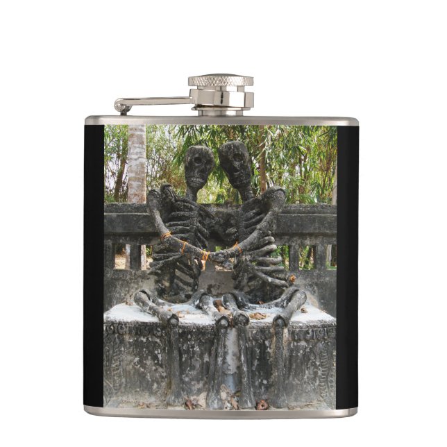 Till Death Do Us Part ... Nong Khai, Thailand Hip Flask (Front)
