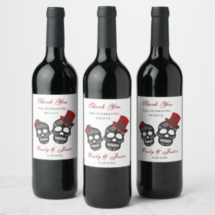 Till Death Do Us Part   Personalized Wedding Favou Wine Label