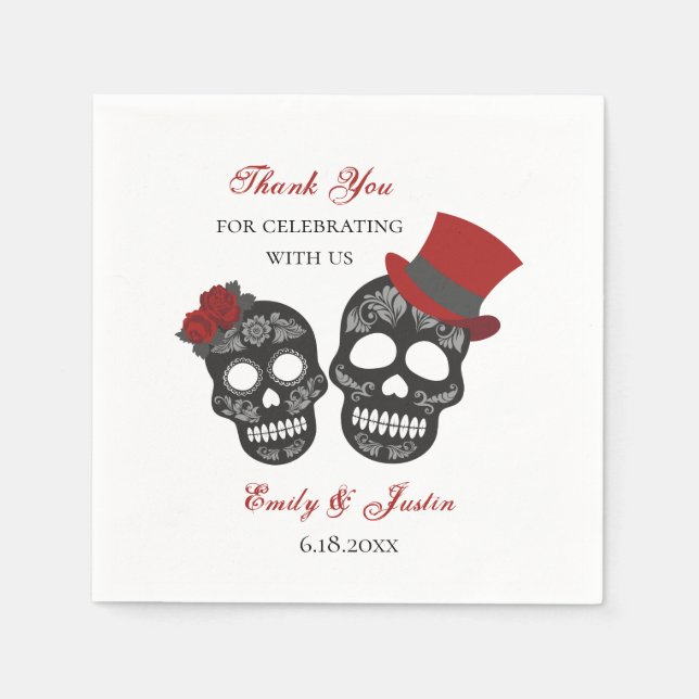 Till Death Do Us Part | Personalized Wedding Napkin (Front)