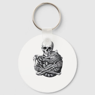 Till Death Do Us Part Quote Classic Design Keychain