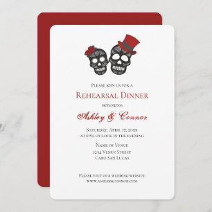 Till Death Do Us Part Rehearsal Dinner Invitation