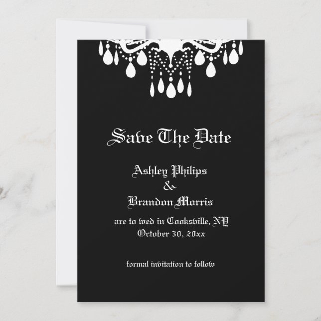 Till Death Do Us Part Save the Date (Front)