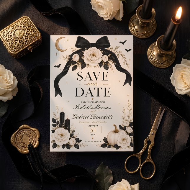 Till Death Do Us Part Save the Date Card | Gothic  (Creator Uploaded)
