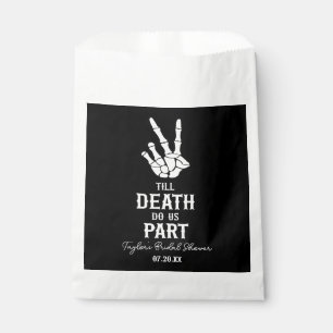 Till Death Do Us Part Skeleton Bridal Shower Favour Bag