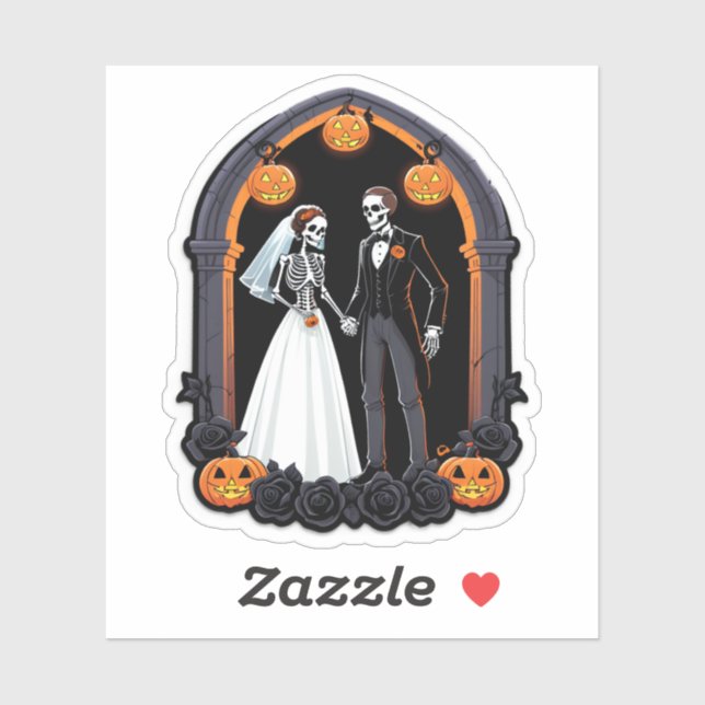 Till Death Do Us Part – Skeleton Bride & Groom Got (Sheet)
