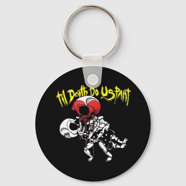 Till Death Do Us Part – Skeleton Couple Forever Keychain (Front)