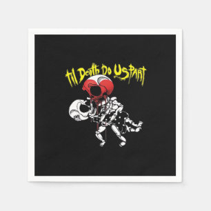 Till Death Do Us Part – Skeleton Couple Forever Napkin