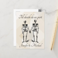 Till death do us part Skeleton Couple Monogram