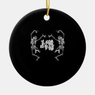 Till Death Do Us Part Skeleton Design Ceramic Ornament