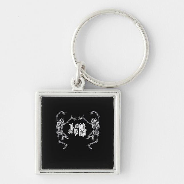 Till Death Do Us Part Skeleton Design Keychain (Front)