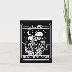 Till Death Do Us Part Skeleton Gothic Wedding Matc Card