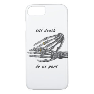 Till Death Do Us Part Skeleton Hands (Cream) Class Case-Mate iPhone Case