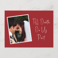 Till Death Do Us Part Skeleton Red Save The Date