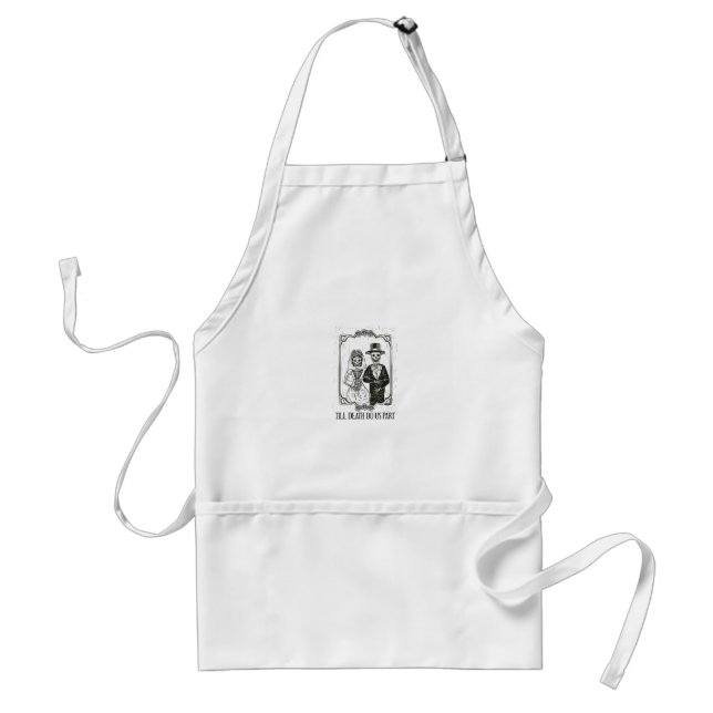 Till Death Do Us Part Skeleton Wedding Couple – Standard Apron (Front)