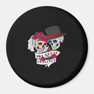 Till Death Do Us Part Skull Magnet